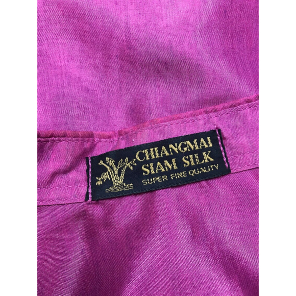 Vintage 80s Chiangmai Silk Blouse - Picture 3 of 6